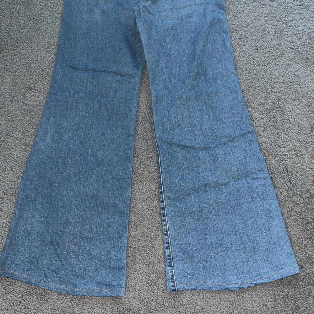 LEVI'S RIBCAGE BELL BLUE JEANS - BIG BELL BOTTOM FLARE EXTREME HIGH WAIST  28X30 - Picture 3 of 14